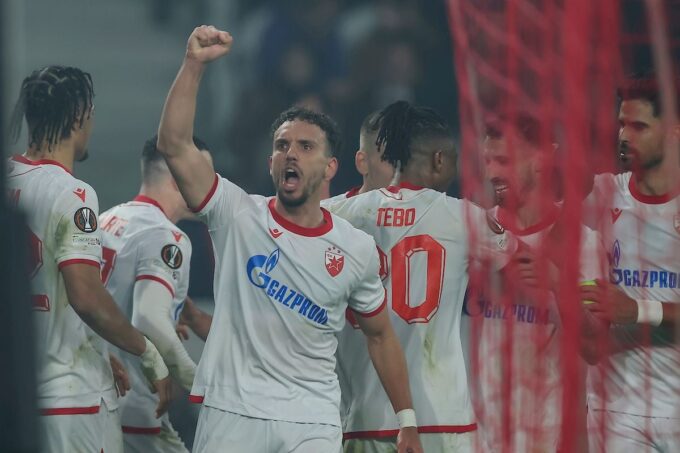 Fudbaleri Crvene zvezde slave gol protiv Lilla