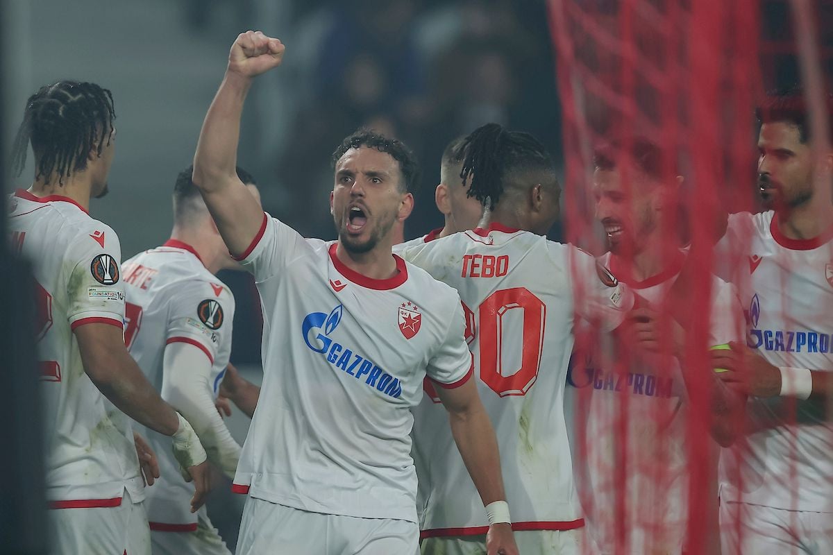 Fudbaleri Crvene zvezde slave gol protiv Lilla