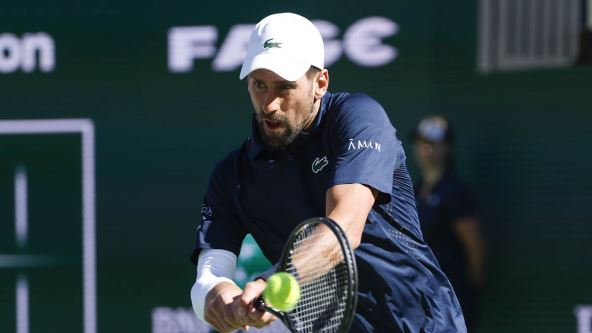 Novak Đoković na terenu Indian Wellsa